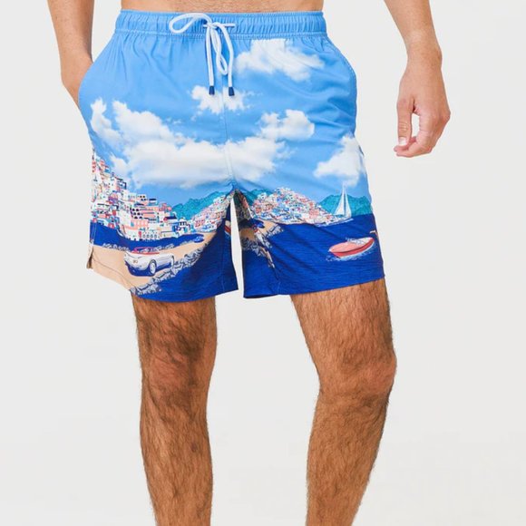 Peter Millar Seaside Men's Road to Riviera Swim Trunk Size XXL - Picture 2 of 7